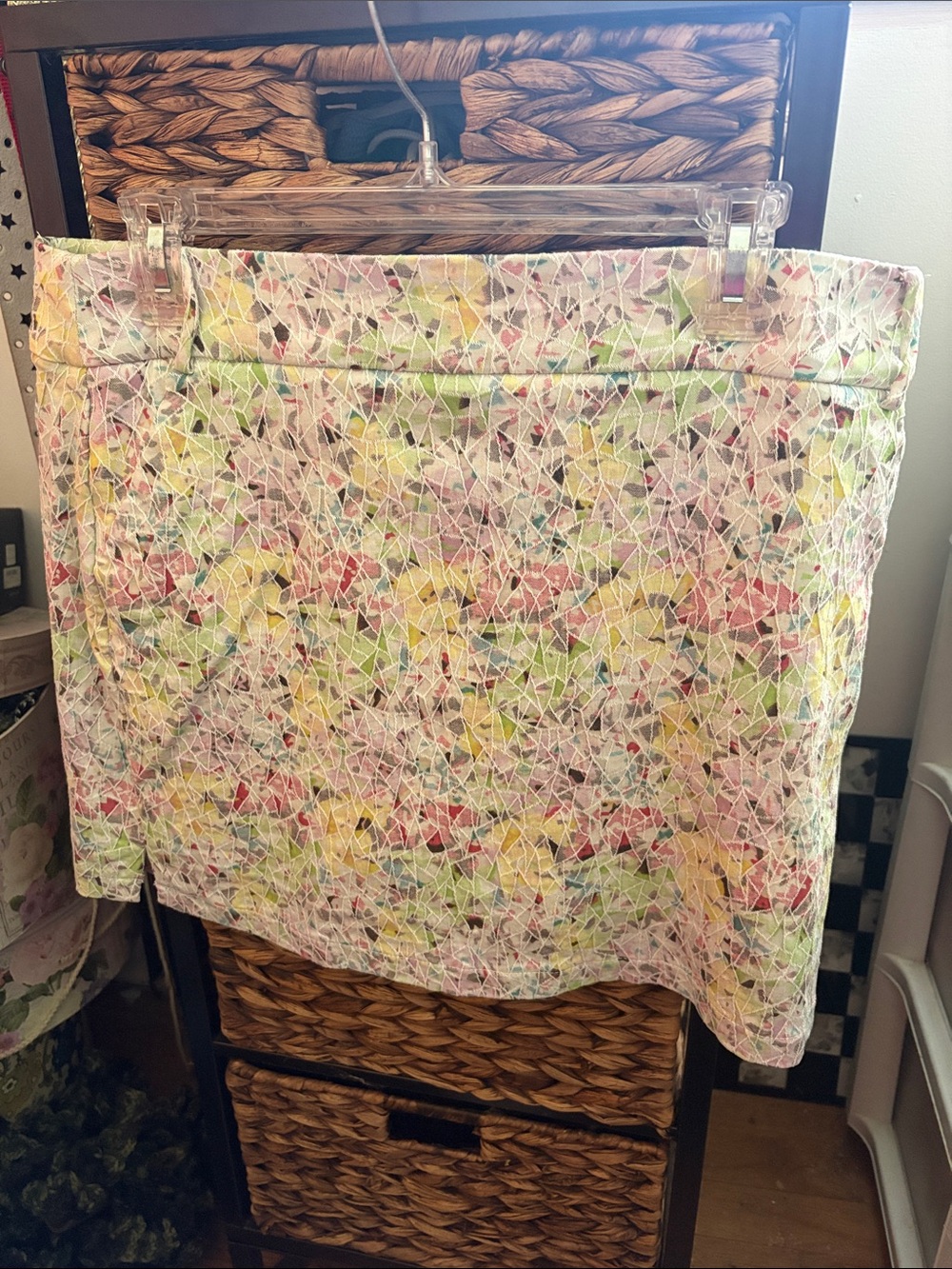 Pastel Floral Mini Skirt - Multi